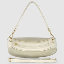 Charger l'image dans la galerie, Italian Genuine Suede &amp; Full-Grain Leather Shoulder Bag | Arezzo
