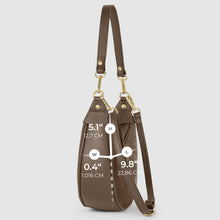 Charger l'image dans la galerie, Italian Genuine Suede &amp; Full-Grain Leather Shoulder Bag | Arezzo
