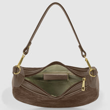Charger l'image dans la galerie, Italian Genuine Suede &amp; Full-Grain Leather Shoulder Bag | Arezzo
