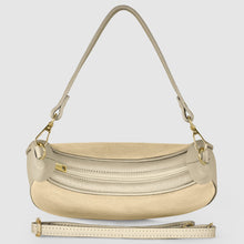 Charger l'image dans la galerie, Italian Genuine Suede &amp; Full-Grain Leather Shoulder Bag | Arezzo
