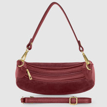 Charger l'image dans la galerie, Italian Genuine Suede &amp; Full-Grain Leather Shoulder Bag | Arezzo
