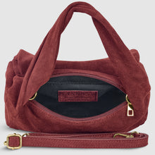Cargar imagen en el visor de la galería, Italian Genuine Suede Top-Handle Bag | Ravenna
