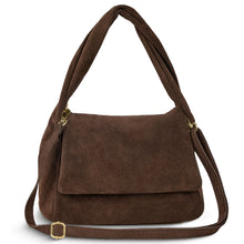 Cargar imagen en el visor de la galería, Italian Genuine Suede Top-Handle Bag | Ravenna
