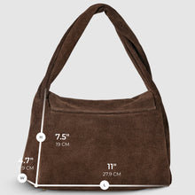 Cargar imagen en el visor de la galería, Italian Genuine Suede Top-Handle Bag | Ravenna
