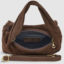 Cargar imagen en el visor de la galería, Italian Genuine Suede Top-Handle Bag | Ravenna
