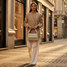 Cargar imagen en el visor de la galería, Italian Genuine Suede Top-Handle Bag | Ravenna
