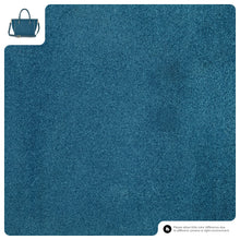 Cargar imagen en el visor de la galería, Italian Genuine Suede &amp; Full-Grain Leather Top-Handle Bag | Alba
