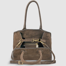 Load image into Gallery viewer, Italian Genuine Suede Top-Handle Bag | Novara
