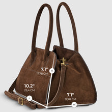 Load image into Gallery viewer, Italian Genuine Suede Top-Handle Bag | Novara
