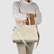 Charger l'image dans la galerie, Italian Genuine Suede Top-Handle Bag | Cuneo
