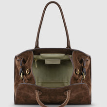 Charger l'image dans la galerie, Italian Genuine Suede Top-Handle Bag | Cuneo
