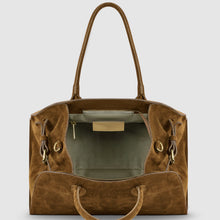Charger l'image dans la galerie, Italian Genuine Suede Top-Handle Bag | Cuneo
