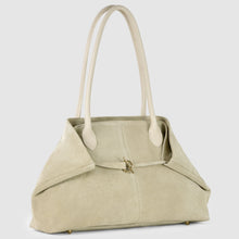 Charger l'image dans la galerie, Italian Genuine Suede &amp; Full-Grain Leather Tote Bag | Bologna
