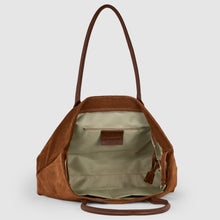 Charger l'image dans la galerie, Italian Genuine Suede &amp; Full-Grain Leather Tote Bag | Bologna
