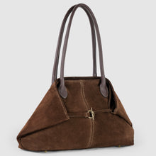 Charger l'image dans la galerie, Italian Genuine Suede &amp; Full-Grain Leather Tote Bag | Bologna
