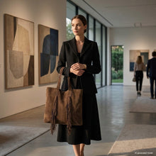 Load image into Gallery viewer, Italian Genuine Suede Tote Bag | Como
