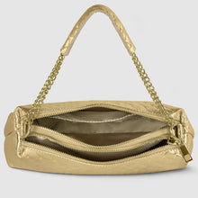 Charger l'image dans la galerie, Italian Genuine Woven-Embossed Metallic Suede Crossbody Bag | Roma
