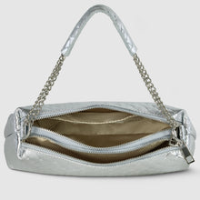 Charger l'image dans la galerie, Italian Genuine Woven-Embossed Metallic Suede Crossbody Bag | Roma
