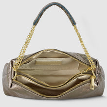 Charger l'image dans la galerie, Italian Genuine Woven-Embossed Metallic Suede Crossbody Bag | Roma
