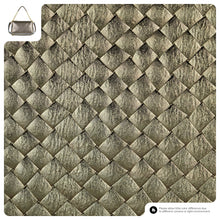 Charger l'image dans la galerie, Italian Genuine Woven-Embossed Metallic Suede Crossbody Bag | Roma

