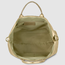 Cargar imagen en el visor de la galería, Italian Genuine Woven-Embossed Metallic Suede Top-Handle Bag | Urbino
