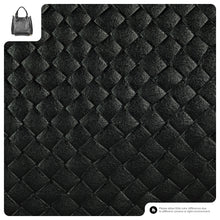 Load image into Gallery viewer, Italian Genuine Woven-Embossed Metallic Suede Top-Handle Bag | Savona
