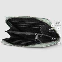 Load image into Gallery viewer, Italian Genuine Woven-Embossed Metallic Suede Wallet | Pesaro
