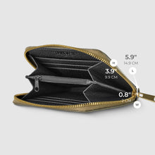 Load image into Gallery viewer, Italian Genuine Woven-Embossed Metallic Suede Wallet | Pesaro

