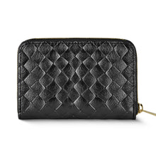 Load image into Gallery viewer, Italian Genuine Woven-Embossed Metallic Suede Wallet | Pesaro
