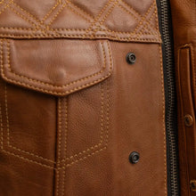 Load image into Gallery viewer, Concealed Carry Pockets Motorcycle leather Vest
