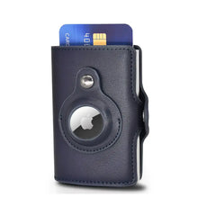 Load image into Gallery viewer, Airtag Money Bag Leather Wallet with card slot, sleek and durable design, crafted from high-quality synthetic leather.
