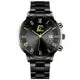 Load image into Gallery viewer, Minimalist men&#39;s watch with black face and sleek design
