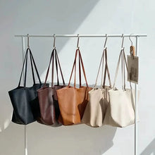 Cargar imagen en el visor de la galería, Women's Large Totes PU Leather Shoulder Bag Soft Purse Hobo Handbag Casual Top Handle Bag For Travel Work
