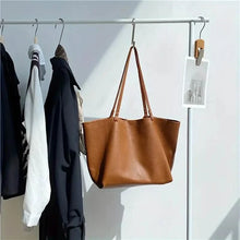 Cargar imagen en el visor de la galería, Women's Large Totes PU Leather Shoulder Bag Soft Purse Hobo Handbag Casual Top Handle Bag For Travel Work
