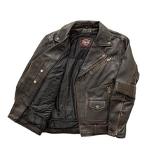 Cargar imagen en el visor de la galería, Wrath Men's Motorcycle Leather Jacket
