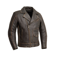 Cargar imagen en el visor de la galería, Wrath Men's Motorcycle Leather Jacket
