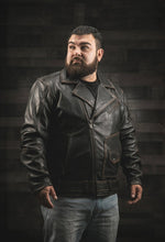 Cargar imagen en el visor de la galería, Wrath Men's Motorcycle Leather Jacket
