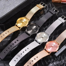 Load image into Gallery viewer, Collection of trendy fashion watches with sleek designs and different metallic colors, perfect for stylish and elegant wrists.
