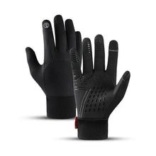 Load image into Gallery viewer, Touch Cold Waterproof Gloves with fleece, designed for outdoor activities like motorcycling and skiing, providing warmth and protection.
