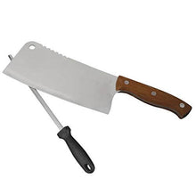 Load image into Gallery viewer, eZthings Heavy Duty Professional Cutting Cleaver with sharpening rod, stain-corrosion resistant, ideal for restaurant kitchens
