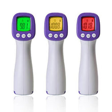 Load image into Gallery viewer, Three heavy duty infrared thermometers with LCD displays showing temperature readings, ideal for medical use in hospitals and offices.
