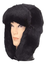 Cargar imagen en el visor de la galería, Pilot Trapper Men&#39;s Russian Winter Faux Mink Fur Aviator Hat with Ear Flaps for Cold Weather
