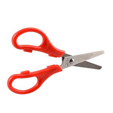 Load image into Gallery viewer, Red-handled craft scissors for sewing and arts, lightweight and durable, perfect for precision cutting.

