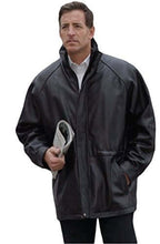 Load image into Gallery viewer, 34&#39;&#39; Raglan Reed Classic Men&#39;s Car Coat in Imported Lamb with zip-out lining for versatile style.
