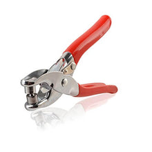 Load image into Gallery viewer, eZthings Professional Leather-Craft Punching Tool with red handle for precision leather crafting and stamping.
