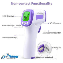 Load image into Gallery viewer, eZthings Heavy Duty Infrared Thermometer with LCD display and non-contact functionality for medical use.
