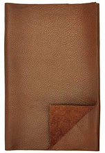 Charger l&#39;image dans la galerie, Brown leather hide, 8x11 inches, for crafts; high-quality cow skin, 0.8-1.2 mm thickness, suitable for garments and accessories.
