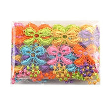 Load image into Gallery viewer, Colorful floral lace trim ribbons for sewing and craft projects by eZthings. Suitable for bridal, home decor, and costume design.
