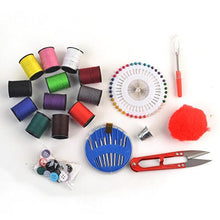 Load image into Gallery viewer, eZthings Professional Sewing Supplies Variety Set with threads, needles, and compact storage for arts and crafts projects.
