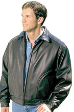 Load image into Gallery viewer, REED Men&#39;s All American Bomber Leather Jacket made in USA, showcasing premium craftsmanship and classic design.
